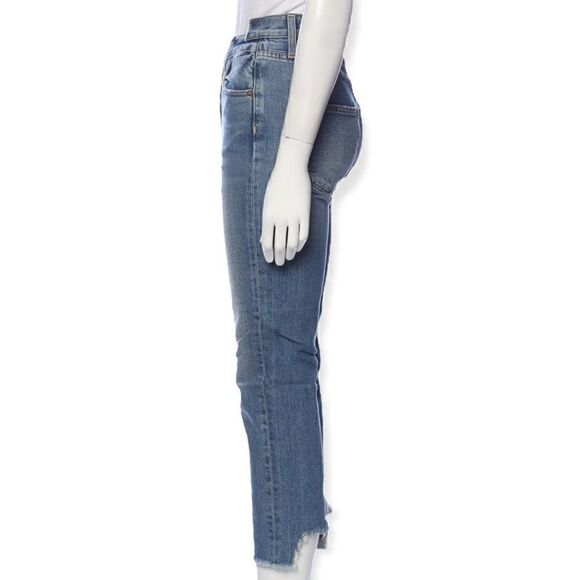ALICE + OLIVIA Mid-Rise Straight Leg Jeans Size: US 24 - Picture 7 of 9